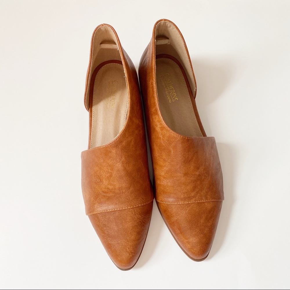 Catherine Malandrino Zwan Brown d’Orsay flats